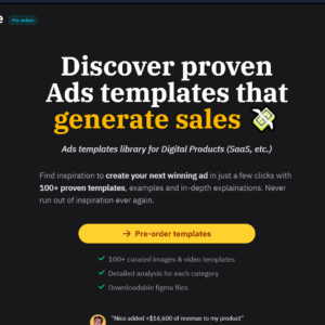 Nico - Discover proven Ads templates that generate sales