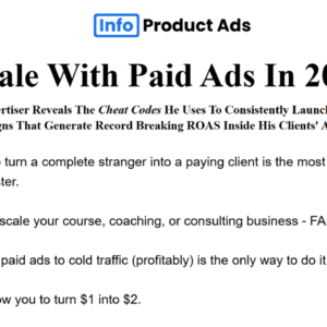 Sam O Halloran – Scale With Paid Ads In 2025 (Info Product Ads)